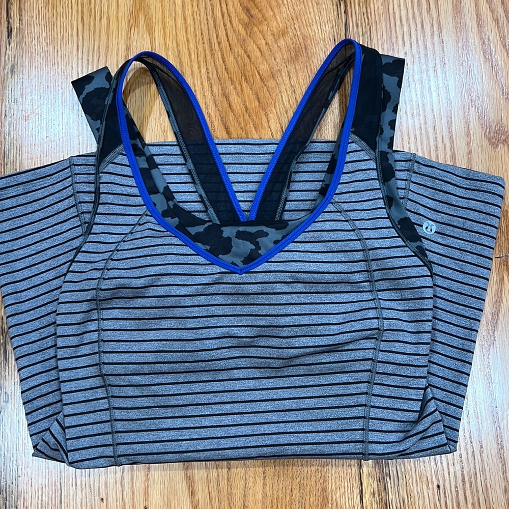 Striped / Cheetah Print Lululemon Tank Top